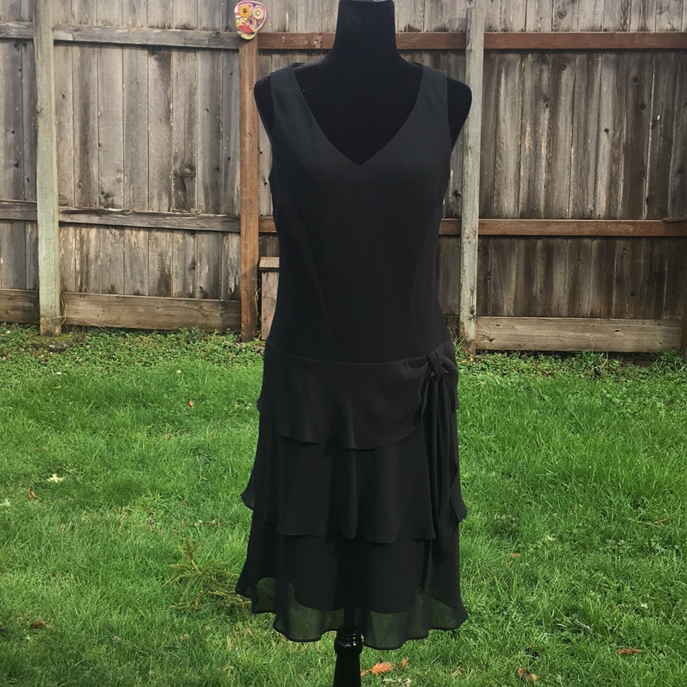 Evan Picone Drop Waist Sleeveless Dress
